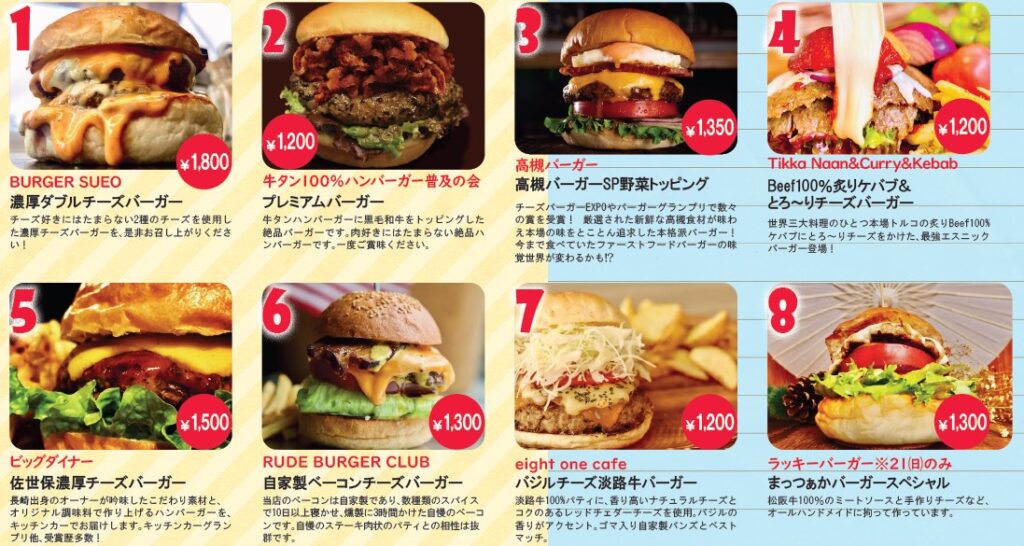 ハンバーガー　プロフ必読 安満遺跡公園で「あまいせきバーガーGP 2024秋」開催 | City Life NEWS