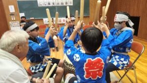-高槻市-東天川地区で五穀豊穣を願う太鼓巡業を開催